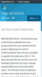 Mobile Screenshot of data.archiveshub.ac.uk